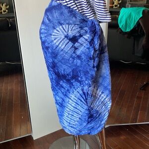 Tie dyed sarong wrap